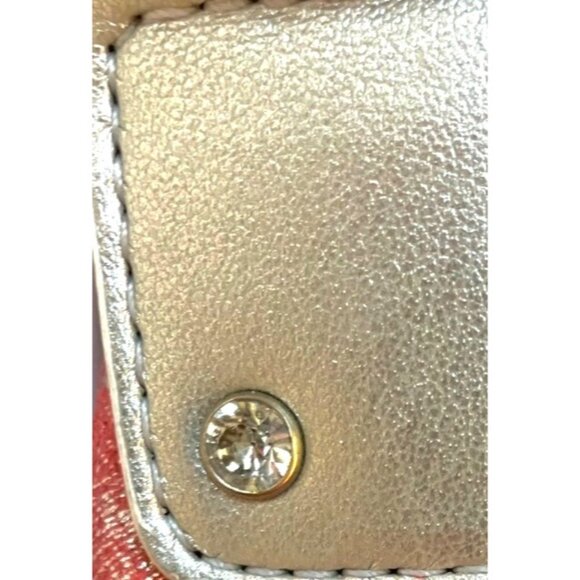 New Cromia Designer Leather Silver Peach Shoulder Handbag Purse- Made in Italy - Picture 14 of 16